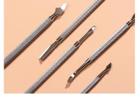 High-Quality Double-ended Steel Cuticle Pusher Dead Skin Push Remover for Pedicure Manicure Nail Art Cleaner Care Tool - details 7