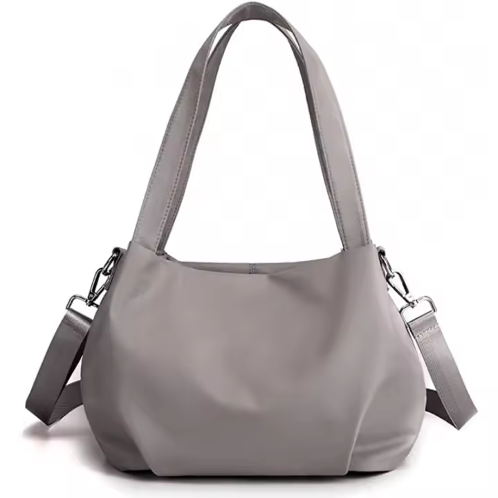 Bolso de hombro elegante para mujer, bolso cruzado de nailon a la moda, bolso Hobo grande - 1