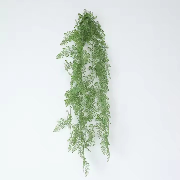 Planta Artificial grande, enredaderas para colgar en la pared, planta verde, hojas de helecho, enredaderas, plantas tropicales realistas, tienda de plantas de helecho Boston, Hotel - 1
