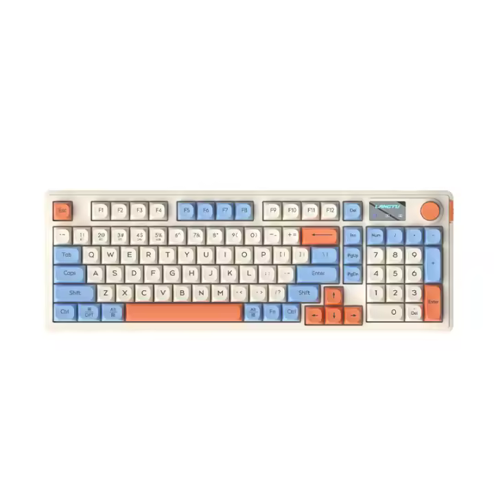 Langtu L98 teclado de tres modos de alto valor RGB con cable juego competitivo oficina escribiendo película inalámbrica teclado silencioso - 1