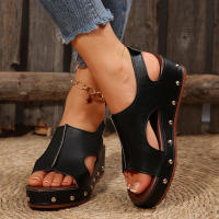 Sandalias de cuña de verano para mujer, zapatos de moda - details 9