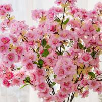 Rama de flor de melocotón Artificial de tacto Real, elegante flor de cerezo de seda de plástico hecha a mano, flor falsa, decoración de jardín al aire libre - details 12