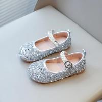 Zapatos de cuero con diamantes de imitación brillantes para niñas, zapatos de cristal para niñas, zapatos planos de vestir para niñas, fiesta de boda, perlas, abalorios ostentosos - details 9