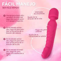 Varita Mágica de Placer para Mujer Vibrador G-spot AV Estimulador de Clítoris Masajeador de Vagina - details 5