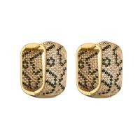 Pendientes de doble capa con microincrustaciones para mujer, aretes ligeros de lujo de alto sentido, diseño único de nicho, nuevo temperamento, moda - details 1