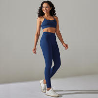 Hamidou-Conjunto de ropa deportiva de dos piezas para mujer, Leggings de cintura alta para gimnasio, Top corto, trajes deportivos de Fitness, ropa deportiva con lavado ácido - details 44