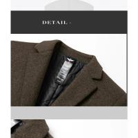 GASL-Gabardina lana larga hombre, abrigo informal negocios, otoño-invierno, sólido, novedad. - details 14