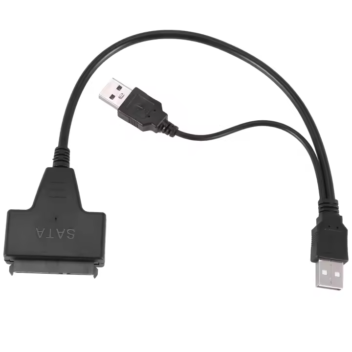 Adaptador USB 2,0 a IDE SATA, de 2,5 S-ATA/3,5 pulgadas para HDD/SSD, Cable convertidor de unidad de disco duro de ordenador portátil - 1