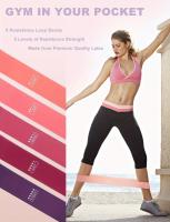 Bandas elásticas de resistencia para Fitness, bandas de resistencia deportivas para entrenamiento en casa, yoga, estiramiento, Pilates, Crossfit, entrenamiento, equipo de gimnasio - details 4