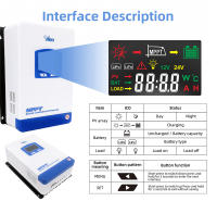 controlador de carga Solar Mppt 60A, compatible con batería de litio de plomo ácido, compensación de temperatura - details 9