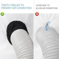 Paño de sellado de aire acondicionado ajustable a prueba de viento, sellado de ventana impermeable extraíble, Flexible, portátil, mantiene el aire fresco - details 6