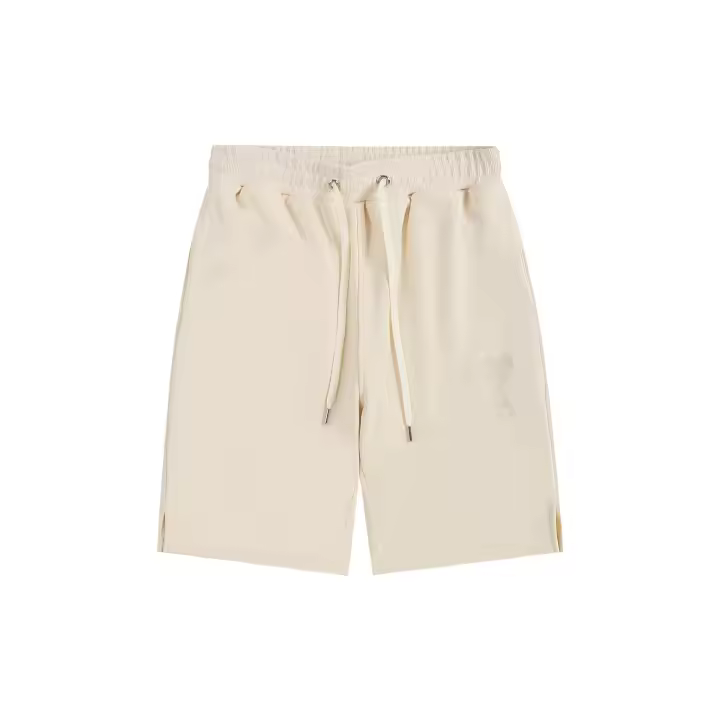 Pantalones de cinco piezas bordados con macarrón AMI Love 2025 para parejas, pantalones cortos deportivos casuales a juego para hombre y mujer a nivel del techo - 1