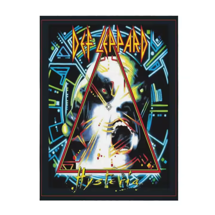 Def Leppard-Manta de franela para sofá de dormitorio, manta para tiro de histeria - 1