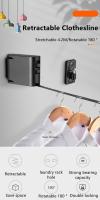 Tendedero retráctil para interiores y exteriores, Tensor de cuerda, Tensor para apartamento, balcón, productos de lavandería - details 0