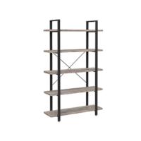 Ordenador, Escritorio de Esquina en Forma de L, Escritorio con 2 Estantes, Ahorra Espacio, para Juegos, Oficina Casa, Fácil de Montar, Greige y Negro LWD72MB - details 12