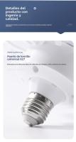 Ventilador de Techo con Luz LED 25cm - Motor DC Silencioso 3 Velocidades, Control Remoto Temporizador, 5 Aspas 8", Luz Ajustable (Blanco/Ámbar/Neutro), Diseño Moderno para Interior - details 9