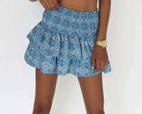 Ral plisado corto para mujer, falda Vintage de cintura alta con volantes, vestido bohemio de vacaciones para mujer - details 11