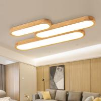 Tira de luz de techo de madera para sala de estar, accesorios de iluminación modernos para dormitorio, sala de estar, sala de estudio, pasillo - details 0
