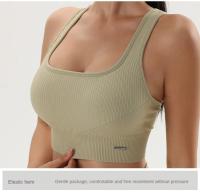 Sujetador de Yoga de Color sólido para mujer, Tops deportivos, medias de Fitness, ropa de entrenamiento de secado rápido absorbente de sudor, NAQIYAYABEI - details 18