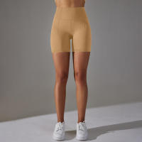 Hamidou-pantalones cortos deportivos de Yoga para mujer, mallas transpirables sin costuras para correr, ciclismo, cintura alta, entrenamiento, gimnasio, Verano - details 43