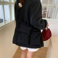 Bolso cruzado de nailon de gran capacidad con múltiples bolsillos, bolso de hombro deportivo para hombre, bolso de mensajero de lona portátil de estilo coreano, bolso de viaje - details 17