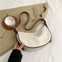 Bolsos cruzados Vintage de Color sólido, bolso de hombro de cuero PU con cremallera y correa ajustable, gran capacidad, estilo coreano - details 2