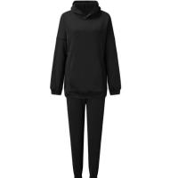 Conjunto de dos piezas con capucha y forro polar para mujer - details 2