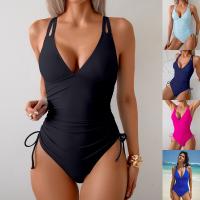 Vacaciones en la playa, traje de baño Unido mujer 2025 nuevo bikini de baño sólido - details 1