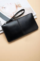Cartera de Cuero para Mujer Cartera Larga de Cuero con Cera de Aceite Cartera Multiusos de Piel de Vaca Bolso Crudo para Teléfono Móvil - details 12