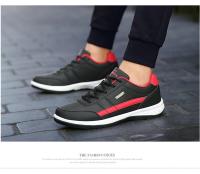 Zapatillas de cuero para hombre, zapatos informales de tendencia, italianos, transpirables, antideslizantes, vulcanizados - details 11