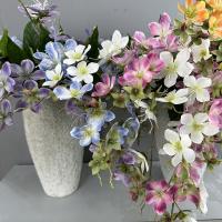 Jasmine artificiales verticales de 80cm, elegante y hermosa flor de jazmín de simulación, flor falsa de seda hecha a mano impresa en 3D - details 11