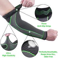 Guantes de Fitness Mangas Deportivas de Compresión para Brazo Soporte de Codo Antideslizante para Jóvenes y Adultos Ciclismo, Baloncesto, Fútbol, Voleibol, Béisbol, Tenis y Golf - details 5