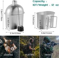 Juego de Ollas de Cocina Militar BOPORO de Aleación de Aluminio con Peso de Funda de Hierro Fundido para Camping al Aire Libre Universal - details 3