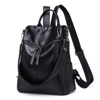 Mochila de cuero para mujer, morral de viaje de moda salvaje, mochila de ocio, nueva versión coreana - details 0
