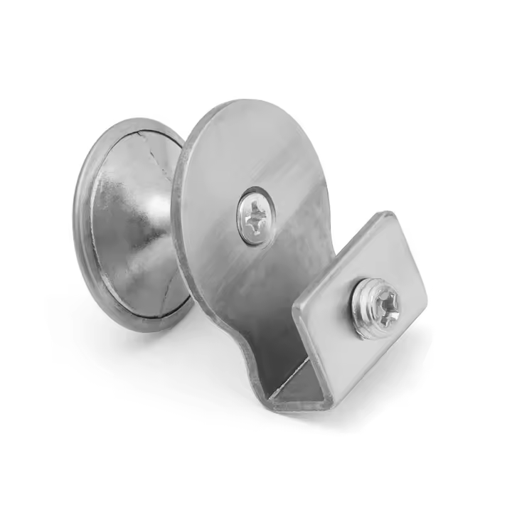 Soporte de tablero de Clip de tablón sin perforación para escaparate, manija de puerta de vidrio, Clips de puerta de cajón de gabinete, abrazadera de vidrio - 1