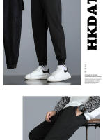 Sencillo, cómodo, informal para hombre, clásico y versátil en otoño invierno, juvenil y holgado, pantalones combinados con forro polar. - details 0