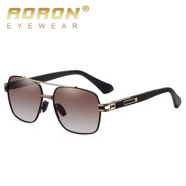 Gafas de sol polarizadas redondas vintage para hombres y mujeres con protección UV400 - 1