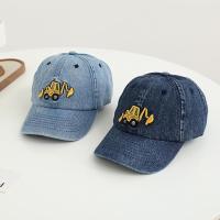 Gorras de Béisbol con bordado de excavadora Linda para Niño y Niña, Gorras de Sombrero de Vaquero Vintage lavadas de Algodón ajustables para niños - details 4