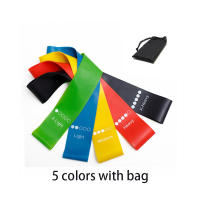 5 unids/set bandas de goma de resistencia para Yoga, bandas elásticas para culturismo, bandas de ejercicio para Pilates, cinturón expansor, equipo de Fitness - details 9