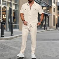 Moda Deportiva de Verano de Alta Gama Conjunto de Camiseta y Pantalones para Hombres - details 2