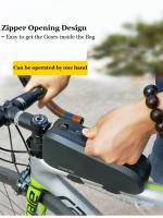 Bolsa impermeable para bicicleta de montaña, accesorios para viaje en carretera, marco frontal para tubo superior, bolsa para vástago de ciclismo, bolsa para teléfono móvil - details 13