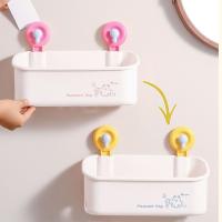 Estante de almacenamiento con ventosa de gran capacidad, estante de almacenamiento para baño montado en la pared, ahorro de espacio, soporte de carga fuerte con orificio de drenaje - details 7
