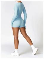 Pantalones cortos deportivos para mujer, mallas para Yoga, pantalones cortos para correr, a prueba de sentadillas, cintura alta, pantalones cortos ajustados para Fitness, pantalones cortos de entrenamiento con realce para ciclismo y gimnasio - details 30