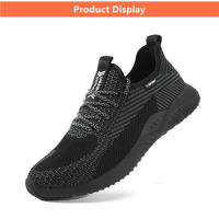 Zapatos de Seguridad Ligeros y Transpirables para Trabajo Zapatillas de Pisa Firme con Punta de Acero Anti-Deslizantes para Hombres - details 10