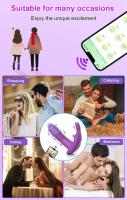 Vibrador de Aguja de Telescópico Giratorio Control Remoto Estimulador de Clítoris y Punto G - details 2