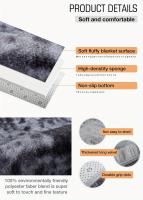 1 pza. Alfombra mullida de color negro, tapetes de pelo largo extrasuave y mullido, mantas esponjosas para interiores - details 1
