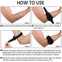 Codera de tendinitis para golfistas, alivio del dolor, antebrazo, gimnasio en casa, recuperación, caminar, correr, entrenamiento, 1 unidad - details 19
