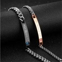 Pulseras de pareja de acero inoxidable para hombres y mujeres, conjunto de joyería a juego, regalo para amante, su Reina, su Rey - details 4