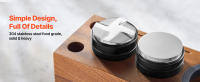 SucceBuy Distribuidor de Café 51 mm, Distribuidor de Espresso Ajustable 2 en 1 con Base en Forma de Abanico. Hecho de acero inoxidable 304, tiene un diseño fácil de desmontar. - details 3