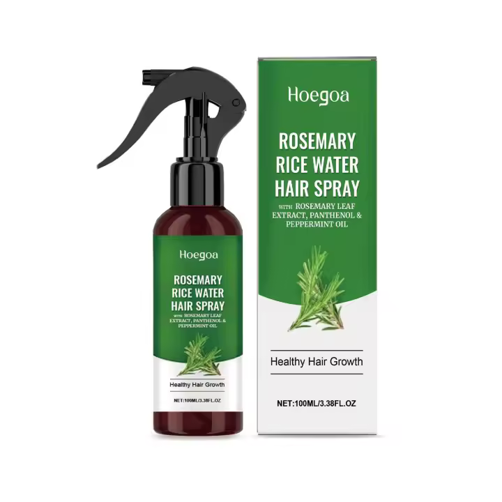HOEGOA Spray nutritivo para el cuidado del cabello seco y peludo con arroz al romero - 1